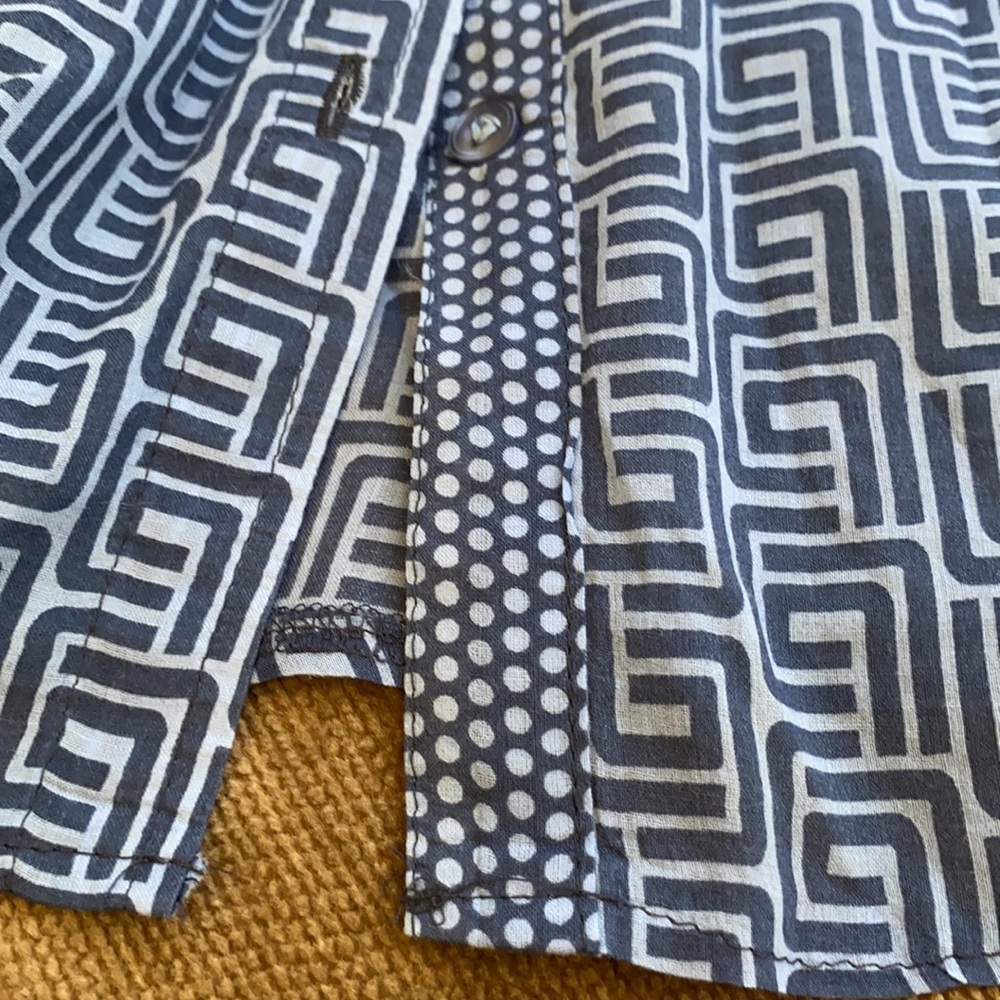 Bianca Patterned Blouse Blue - image 2